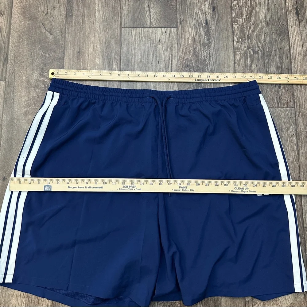 Adidas Multi Sport 3 Stripes Shorts Men’s Size 4XLT Dark Blue White